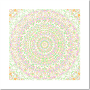 Groovy Hippie Boho Mandala Posters and Art